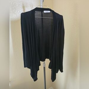 Made by Johnny Long Sleeve Lightweight Black Cardigan